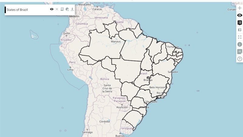 Your first map: the example running in the Mappia calculator