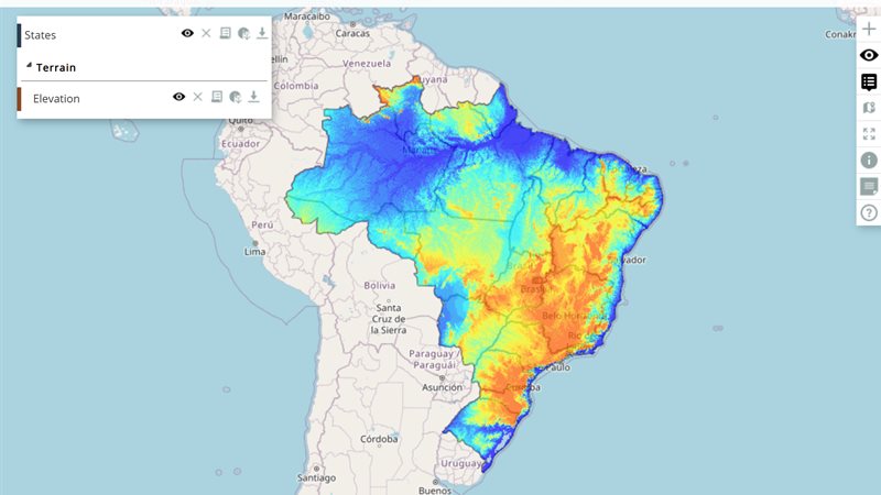 Groups: the example running in the Mappia calculator