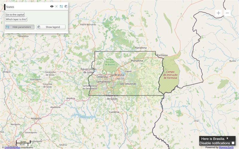 Globals and functions: the example running in the Mappia calculator